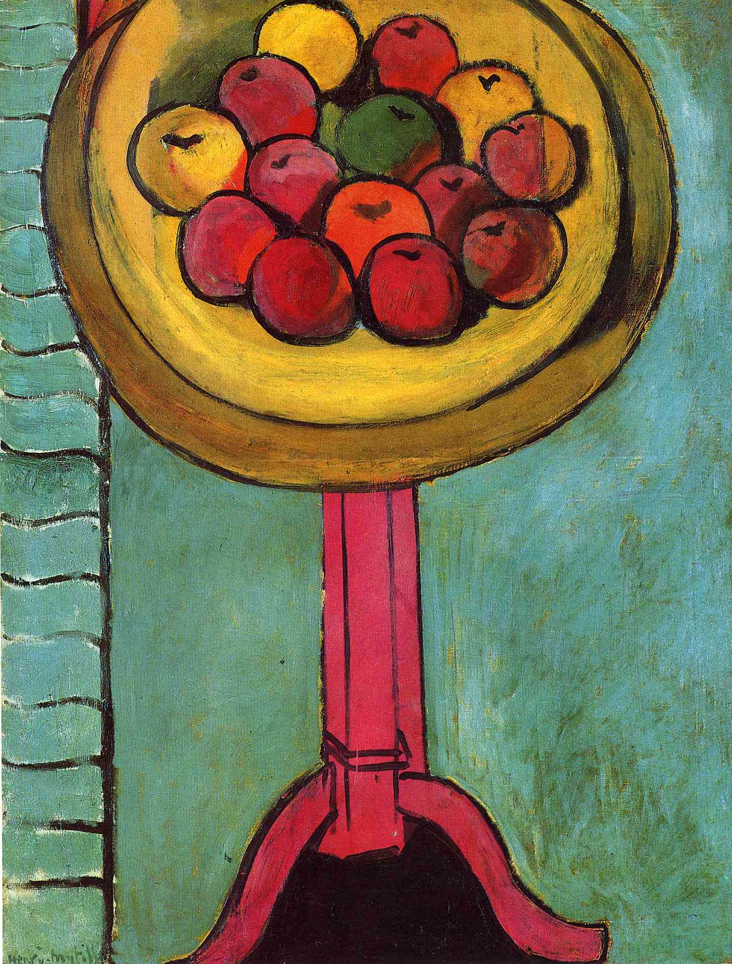 Henri Matisse - Apples on a Table, Green Background 1916